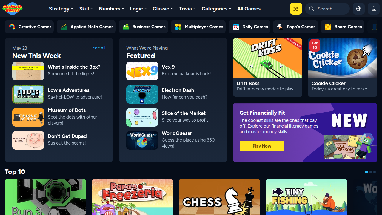 Coolmath Games is a trusted platform for safe, unblocked online games for teams.