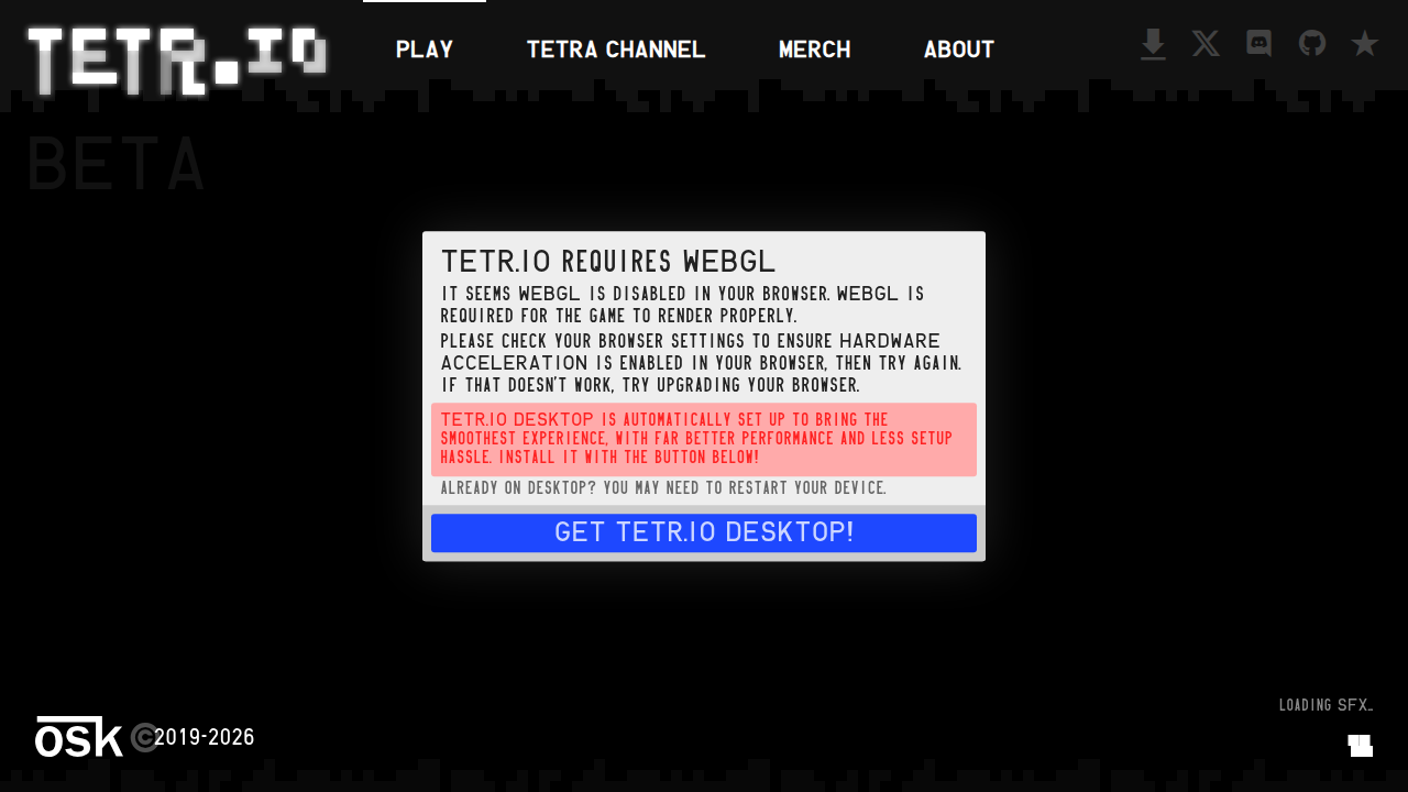A screenshot of TETR.IO, a popular online multiplayer Tetris game mentioned as a tool for remote team building.