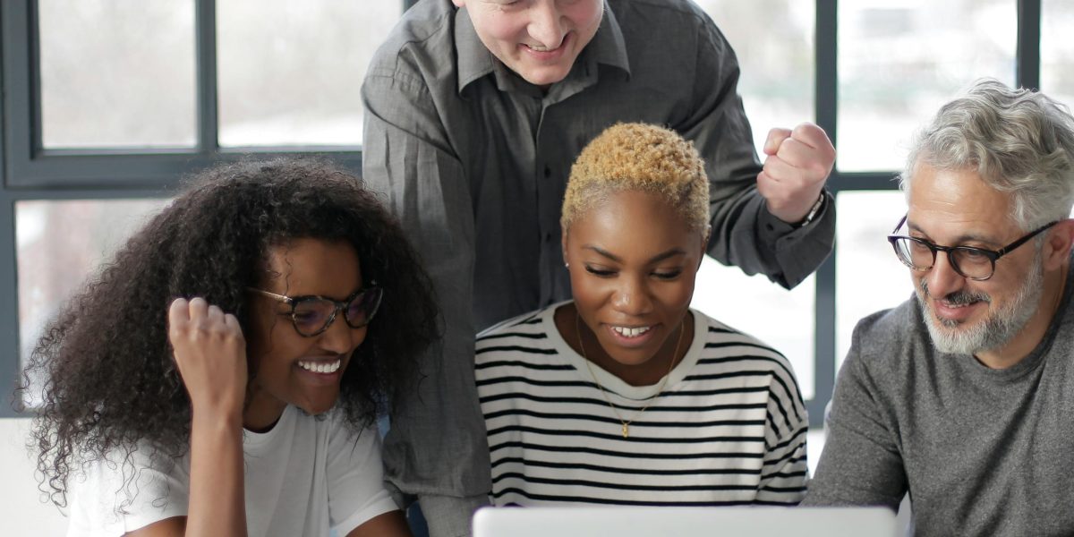 Showcasing how quick online games foster connection and laughter among remote team members.